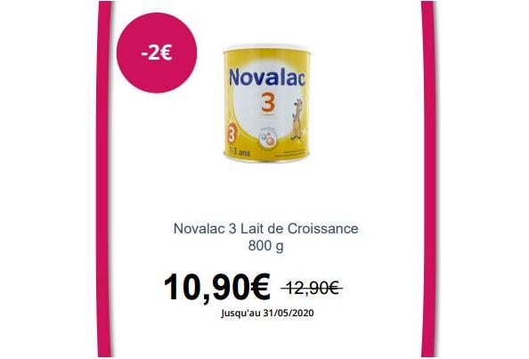 Novalac croissance